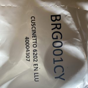 Close-up of a crumpled white plastic bag with printed text and numbers partially visible in blue and black.