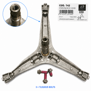 For Samsung DC97-14370E DC97-14370H Drum Spider + 3 TLS10025 Bolts EBI — photo 1