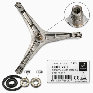 Samsung DC97-18457A Drum Spider Bearing Kit 6205 6206 Seal Washing Machine — photo 1