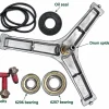 Samsung DC97-16625A Drum Spider Kit 6206 6207 Bearings Seals & 3 Bolts EBI 809 - photo 1