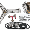 Samsung DC97-20825A replacement spider kit with 3 bolts, 6206 and 6207 bearings, oil seal and tub seal